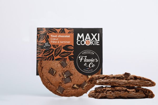 Flavie's&Co Maxi Cookie All Chocolate – Schokocremefüllung 75g